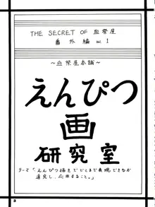 THE SECRET OF 血祭屋 番外編 vol.1 えんぴつ画研究室, 日本語