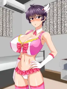 マニッシュ娘の本音はスケベな爆乳娘, 日本語