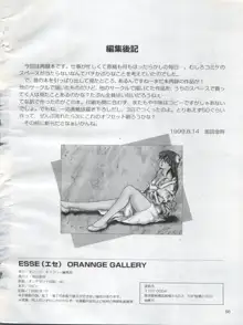 ESSE(エセ) ORANNGE GALLERY, 日本語