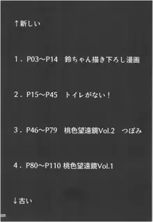 桃色望遠鏡・全, 日本語