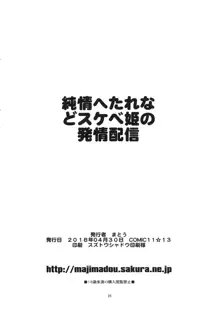 純情へたれなどスケベ姫の発情配信, 日本語