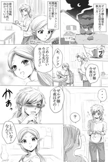 ブレワイのリンゼルがひたすらいちゃいちゃしてすけべなことする漫画, 日本語