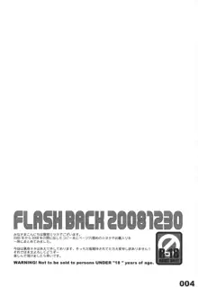 FLASH BACK 20081230, 日本語