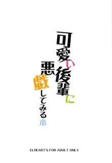 可愛い後輩に悪戯してみる本, 日本語