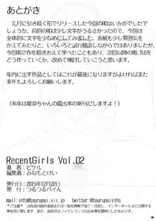 RecentGirls Vol.02, 日本語