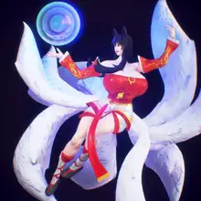 Ahri render, 日本語