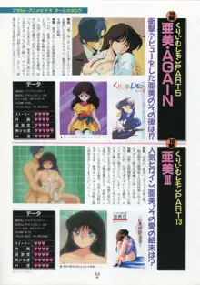 美少女アニメ大全集 - アダルトアニメビデオカタログ1991, 日本語