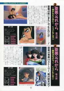 美少女アニメ大全集 - アダルトアニメビデオカタログ1991, 日本語