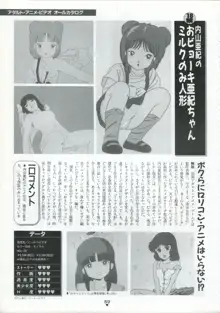 美少女アニメ大全集 - アダルトアニメビデオカタログ1991, 日本語