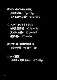 パンツァーハイのおさめかた総集編123+, 日本語