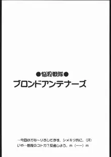 悩殺戦隊ブロンドアンテナーズ, 日本語