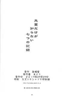 先輩だけが知らない七つの記録, 日本語