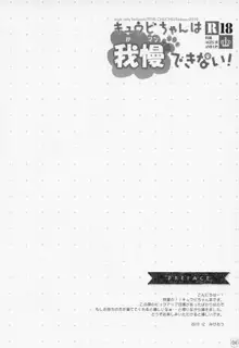 キュウビちゃんは我慢できない!, 日本語