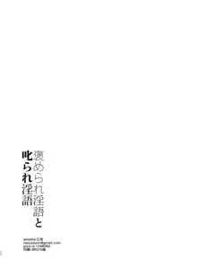 褒められ淫語と叱られ淫語, 日本語