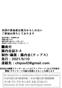 体内・肉壁合同誌 腸内会誌3-A, 日本語