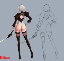 2B lost or to be fall-concept art, 日本語