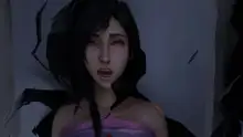 Tifa drowns in a tank VIDEO, 日本語