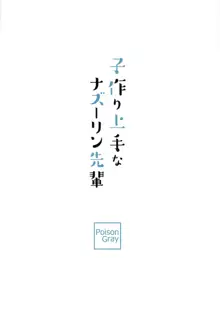 子作り上手なナズーリン先輩, 日本語