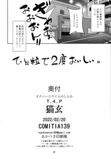 オナニースライムのしんか, 日本語