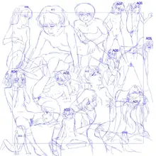 Toy Asuka sketches and montages, 日本語