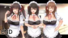 トリプルま●こに挿れ放題!次はメイドで4Pハーレム!～文化祭で巨乳メイドの彼女たちとご奉仕エッチ!～, 日本語