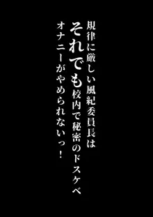 規律に厳しい風紀委員長は校内で秘密のドスケベオナニーがやめられないっ！, 日本語