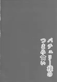 パチュリー様のつまみ食い, 日本語