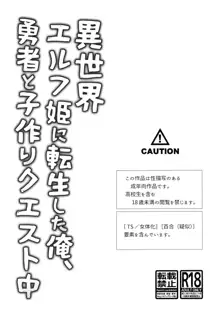 異世界エルフ姫にTSして勇者と×××するお話, 日本語