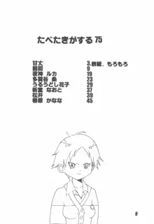 たべたきがする75, 日本語