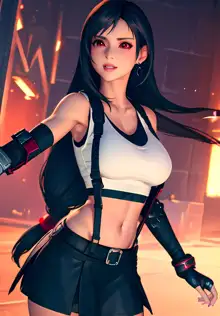 Tifa Lockhart - test on different styles and poses, 日本語