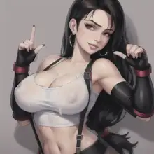 Tifa Lockhart - test on different styles and poses, 日本語