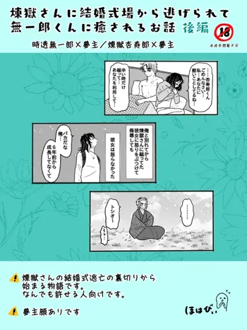 煉獄さんに結婚式場から逃げられて無一郎くんに癒されるお話【後編】, 日本語