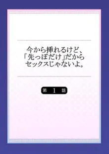 今から挿れるけど、「先っぽだけ」だからセックスじゃないよ。1, 日本語