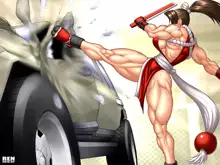 mighty cosplay muscle girl, 日本語