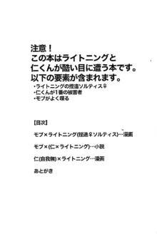 Lightning no jinru imetsu bo ka ihi kei ka kutsu!, 日本語