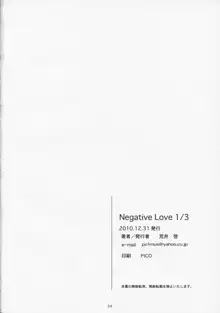 Negative Love 1／3, 日本語