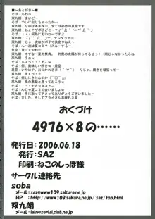 4976×8の……, 日本語