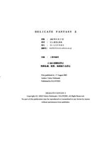 DELICATE FANTASY 2, 日本語