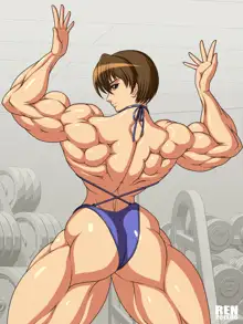 mighty cosplay muscle girl 2, 日本語