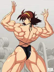 mighty cosplay muscle girl 2, 日本語