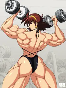 mighty cosplay muscle girl 2, 日本語