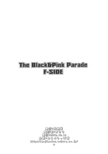 THE BLACK&PINK PARADE F-SIDE, 日本語