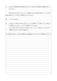 性犯罪供述調書, 日本語