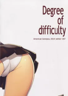 DEGREE OF DIFFICULTY, 日本語