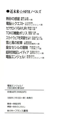 電脳エンジェル！ 天使の微笑が夢を殺す, 日本語