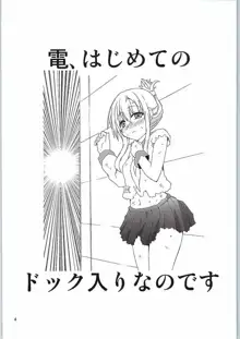 電、はじめてのドック入りなのです, 日本語