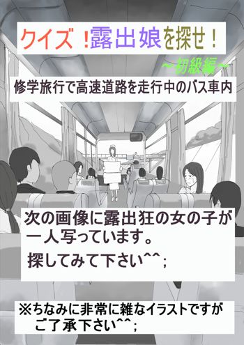 クイズ露出娘を探せ！初級編, 日本語